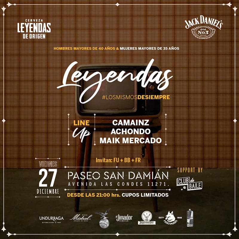 Leyendas - Viernes 27 Diciembre image}